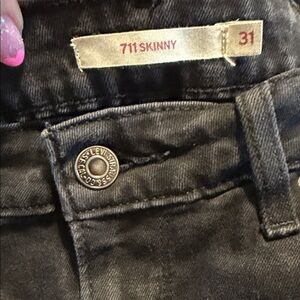 Levi's Women's 711 Skinny Jeans - Dark Gray